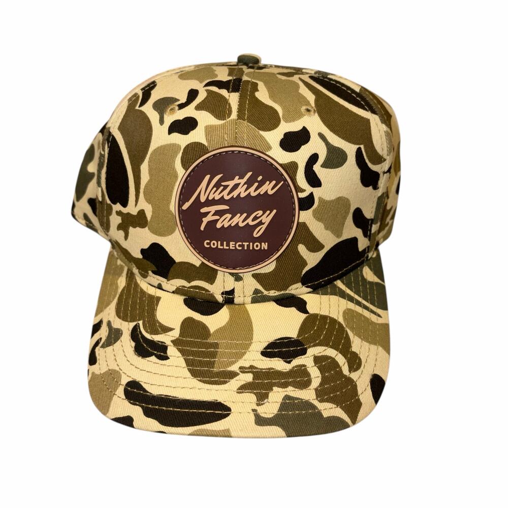 Nuthin Fancy Venture Flashback Brown Duck Camo Trucker Snapback Hat NWOT